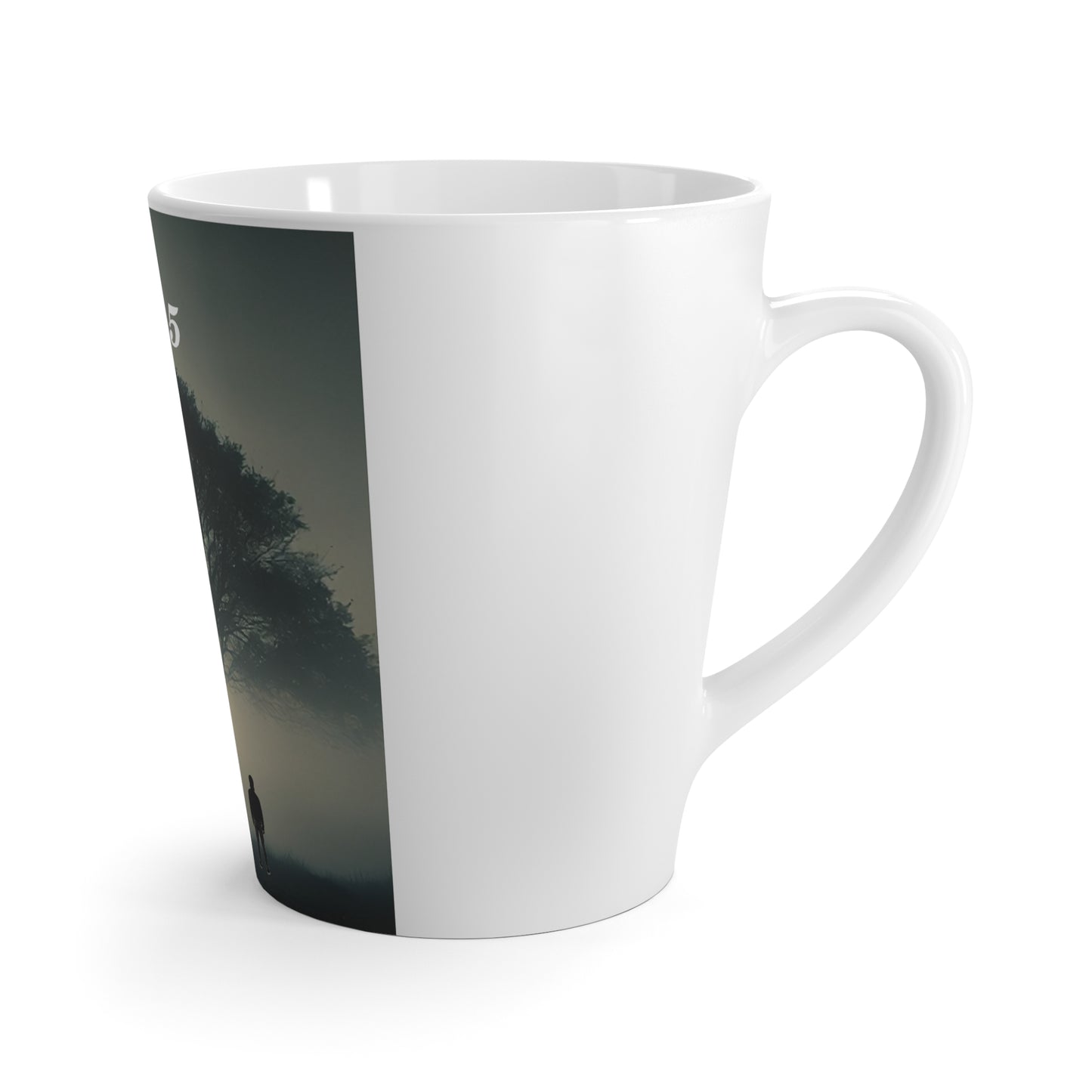 The FAB 5 mug, to remind you every day of everything YOUR capablr of...Latte Mug — 'The FAB 5' Tree Silhouette Coffee Cup | Inspirational Friendship Gift